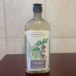NEW BATH & BODY WORKS BLACK CURRANT CEDARWOOD BODY WASH + FOAM BATH Aromatherapy